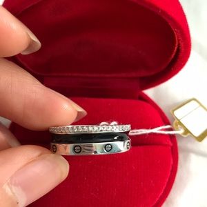 Sterling silver 925 cubic zirconia size 7